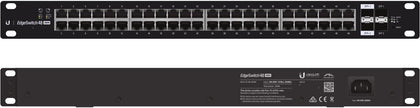 Ubiquiti EdgeSwitch 48 - 48-Port Managed PoE+ Gigabit Switch, 2 SFP and 2 SFP+, 500W Total Power Output - Supports PoE+ and 24v Passive
