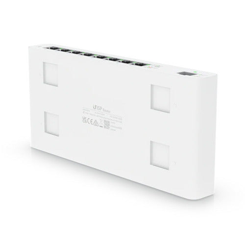 Ubiquiti UISP Router, 8-Port GbE Ports w/ 27V Passive PoE, For MicroPoP Applications, 110W PoE Budget, Fanless